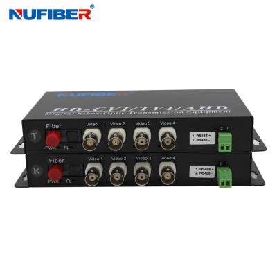 China 1080P Fiber Video Converter 4BNC 20km Distance ROHS Approved for sale