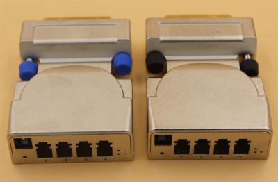 China 4 Core Mini DVI Fiber Optic Extender EDID Function 1080P for Digital Signage for sale