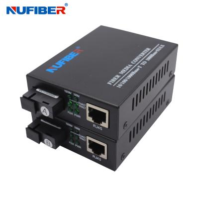 China Gigabit SM Single Fiber Converter 1310nm 1490nm 1000Base Bidi 20km Outdoor for sale