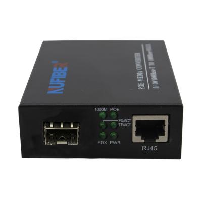 China Plug And Play Poe Powered Media Converter With SFP Slot for sale