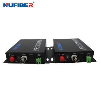 China 1RS485 1BNC Fiber Audio Converter , Optical Video Transmitter And Receiver for sale
