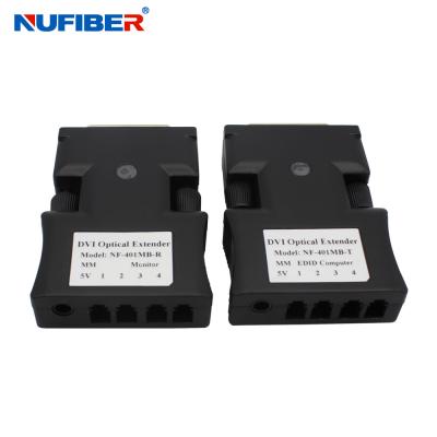 China Manutenção programada 4core LC Dvi de EDID ao conversor da fibra ótica 1000 medidores de distância à venda