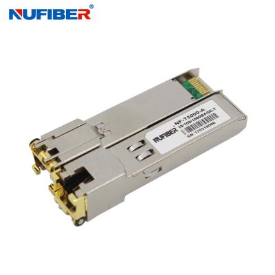 China 10 100 1000Base-T RJ45 Copper 100M DDM Ethernet SFP Module for sale