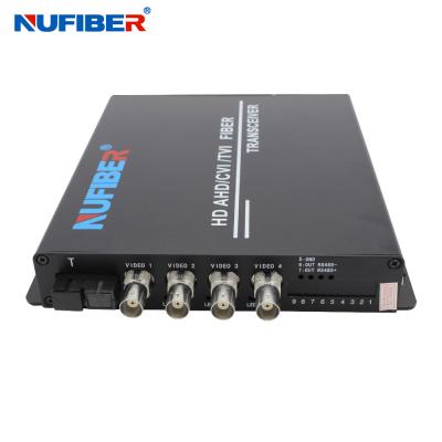 China 1080P Fiber Video Converter 4BNC 20km Distance ROHS Approved for sale