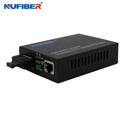 China 10/100M MM 2KM SC Dual Fiber Optical Media Converter for sale