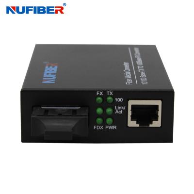 China 10/100M MM 2KM SC Dual Fiber Optical Media Converter for sale