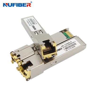 China 10/100/1000M 1.25G Copper SFP Gigabit Ethernet Transceiver for sale