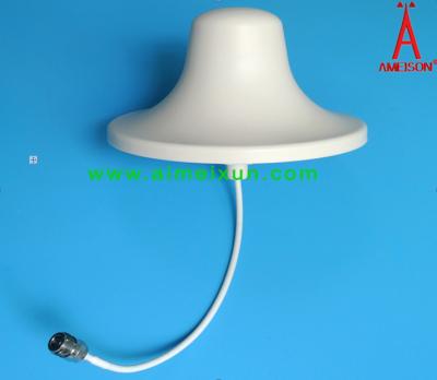 China Omni Directional Ceiling Dome Antenna , CDMA / PCS / 3G / WLAN Phone External Antenna for sale