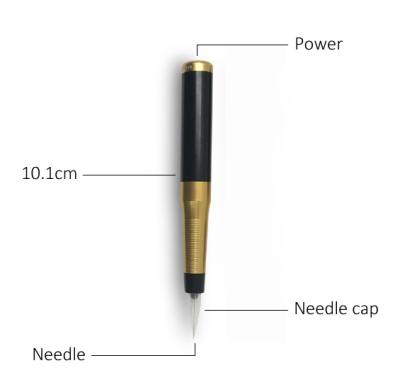 China Portable Permanent Makeup Machine / Eyeliner Tattoo Pen DC7V-0.3A 1.35W for sale