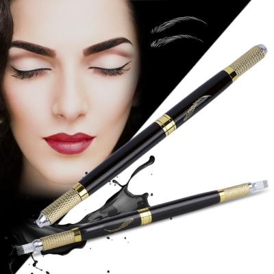 中国 卸売価格の眉毛Microbladingは2永久的な構造のペンのTeboriのペンの眉毛の入れ墨のためのヘッド入れ墨のペンをペンで書く 販売のため