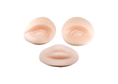 China Silicone Removable Permanent Makeup Practice Skin For Mannequin Head for sale