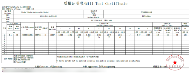 316L MTS 316L MTS