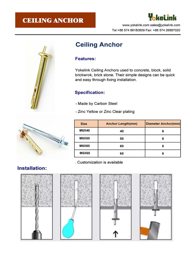 Ceiling Anchor Ceiling Anchor