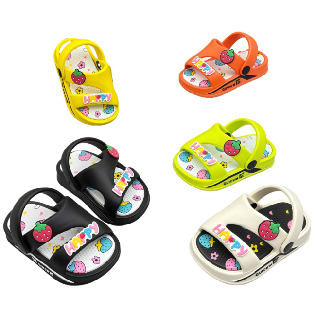 Kids EVA Sandals Strawberry Design Non-Slip