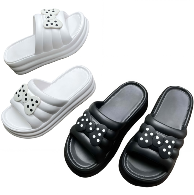 EVA Women Platform Slides Thick Sole Non-slip Casual Slippers for Ladies and Girls
