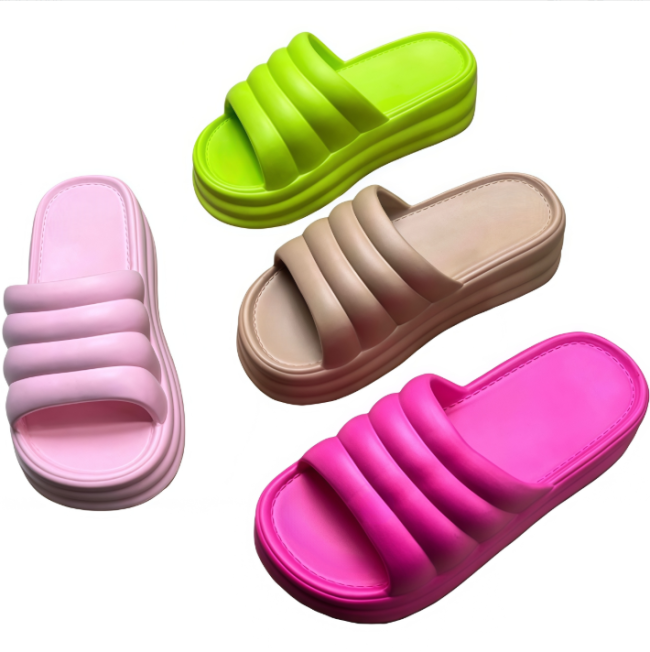 EVA Women Cloud Thick Sole Slides Casual Home Non-slip Slippers for Ladies and Girls