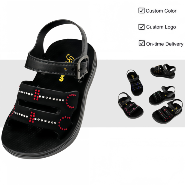 PVC Kids Casual Sandals Non-slip Outdoor Beach Children Footwear