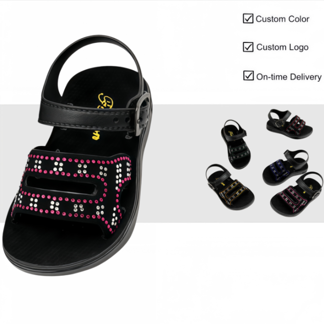 PVC Kids Casual Sandals Non-slip Outdoor Beach Children Footwear