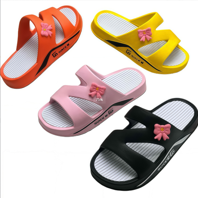 100% Virgin EVA Women Platform Slides Thick Sole Ladies Slippers Wholesale Footwear