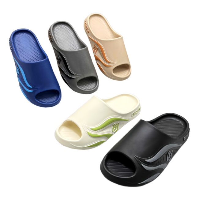 EVA Men Flame Pattern Sports Slides 5 Colors
