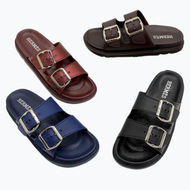 PVC Double Buckle Slides All Colors Collection