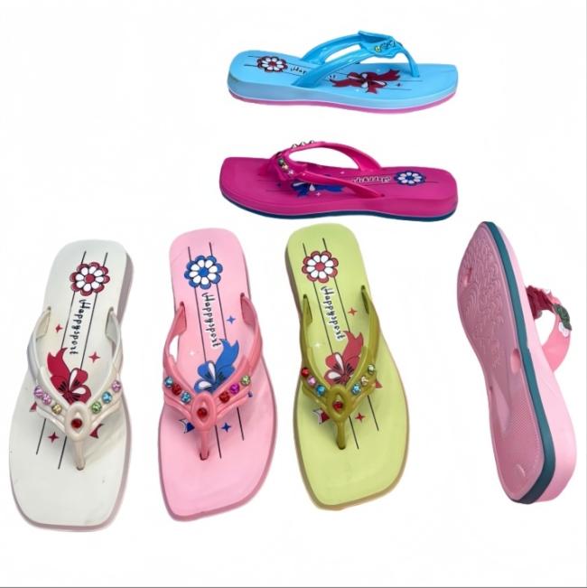 Wholesale EVA Women Bow Knot Flower Decor Flip Flops Multiple Colors Summer Beach Sandals