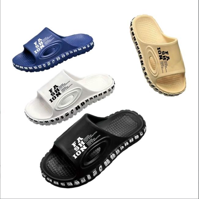 EVA Men FASHION Letter Print Tire Sole Slide Sandals Multiple Colors