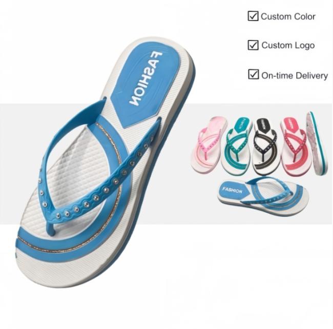 Women's Rhinestone Stripe EVA Flip Flops wholesale for Africa and Middle East — source factory