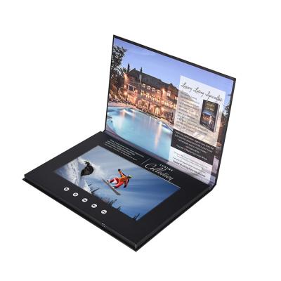China promotional video brochure 10 inch with LCD screen advertising brochure for real estates marketing for sale