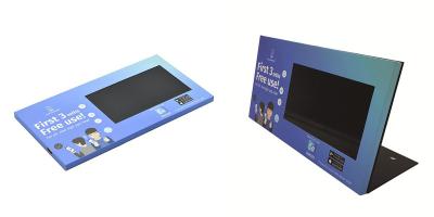 China video play in loop LCD Couneter video display，counter top video player for retails for sale