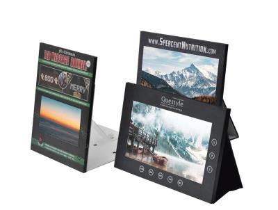 China 10 inch IPS video Digital advertising display screens,LCD counter top video display with custom print logo for sale