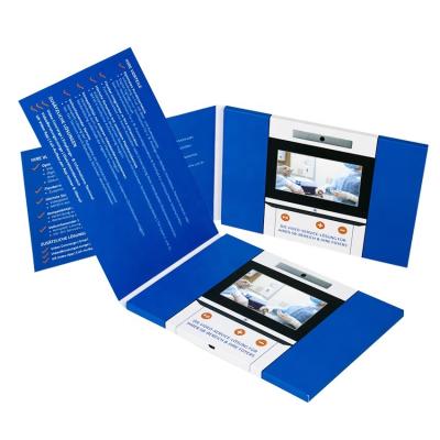 China 5 inch HD screen LCD video mailer promo video brochure, LCD video packs for sale