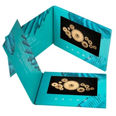 China Auto play video brochure card, 4.3 inch LCD video invitation card for event&wedding for sale