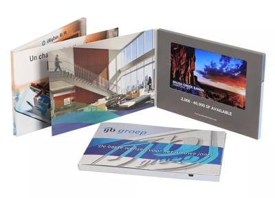 China Custom print video display 7 inch LCD video brochure for advertising video marketing for sale