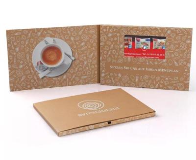 China 7.0 Inch LCD Advertising brochure Card Video Mailer for Marketing for sale