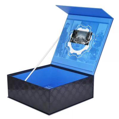 China custom print gift box with LCD screen 7 inch/10 inch LCD video box for new product launch for sale