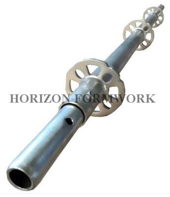 China Vertical Ringlock Scaffolding System 1.5m , Sure Lock Scaffold System With Rosette for sale