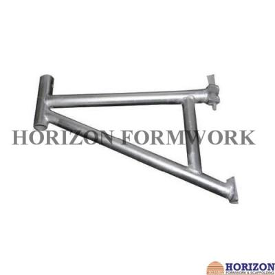 China Q235 Steel Pipe Ringlock Scaffolding System Scaffold Board Brackets 0.65m Width for sale