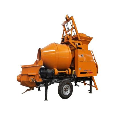 China Concrete mixing and conveying integrated pump diesel 142 horsepower Stirring capacity 500L mixing pump for sale
