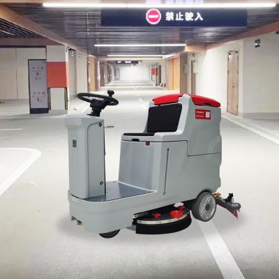 China Industrial Commercial Ride On Floor Scrubber Battery Powered Cleaning Machine for sale