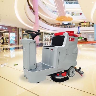 China Semi Automatic Ride On Floor Sweeper Industrial Floor Scrubber Dryer for sale