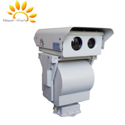 Chine Double caméra de fond de formation d'images thermiques, caméra de sécurité de vision nocturne de PTZ à vendre