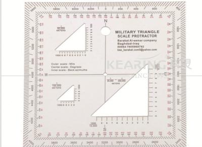 Chine Le kit militaire de champ de triangle avec des échelles pour des degrés, les mils et le dos orientent KMP-2 à vendre