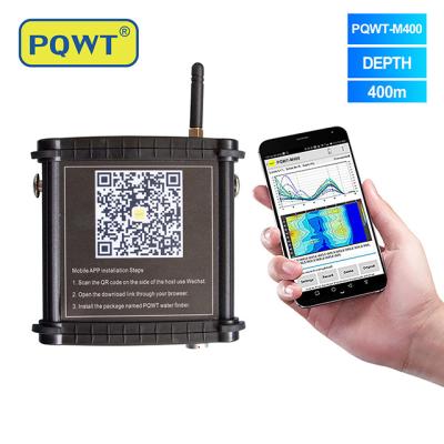 China PQWT M400 Mobile ground water detector underground finder 400m detect borehole water in phone en venta