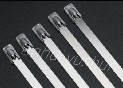 China SS304 Reusable Stainless Steel Cable Ties Self Locking 4.5*650mm for sale