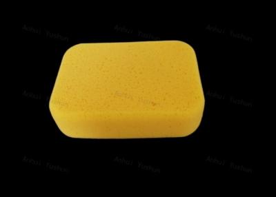 China Medium Durable Tile Grout Sponge in Plastic Bag yellow color use for cleaning for sale