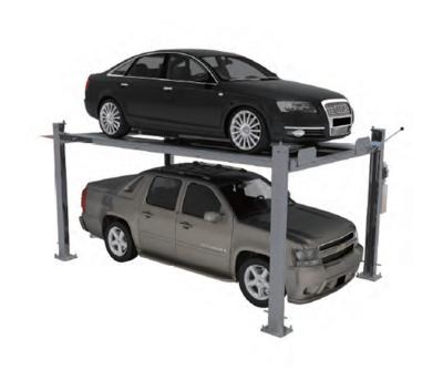 China Customizable 4 Post Parking Hoist 2500kgs Hydraulic Car Parking System for sale