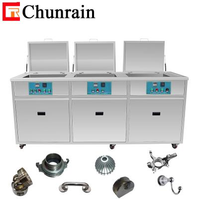 China Engine Parts 3000W 264L Multi Tank Ultrasonic Cleaner Three Tanks for sale