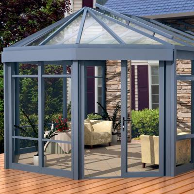 China Winter Garden Aluminum Alloy Sunshine House 2.5mm Thickness Multi Colors for sale