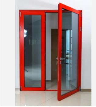 China Thermal Break Aluminum Swing Doors Outward Swinging French Double Tempered Glass for sale